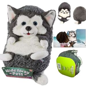 Gray and White Stuffed Animal